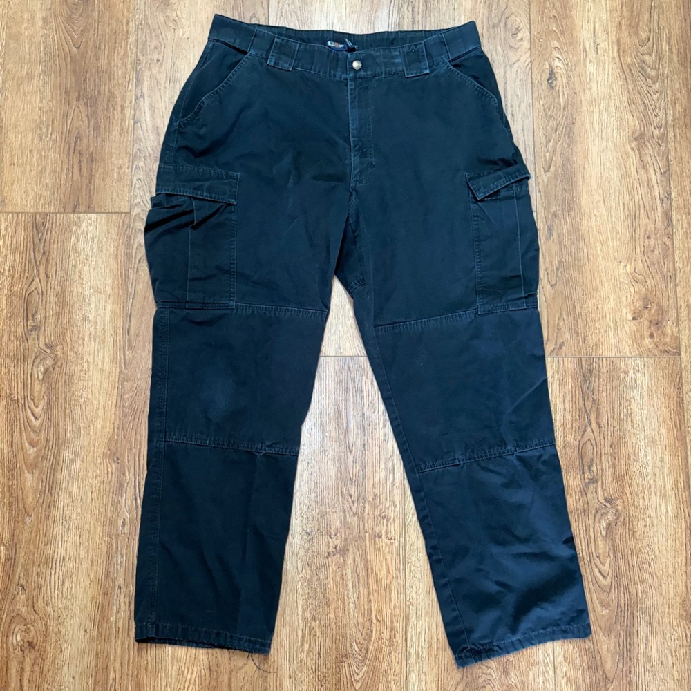 5.11 Tactical Black Ripstop Cargo Pants Mens XL 38x31 utility baggy gorpcore